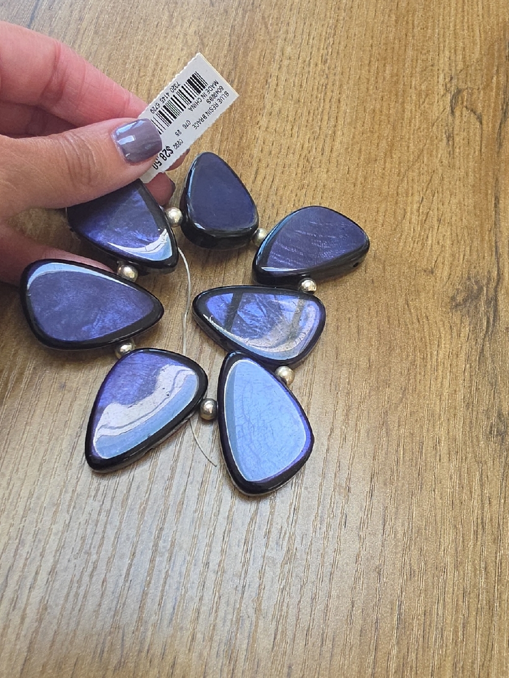 Purple Petal Statement Necklace